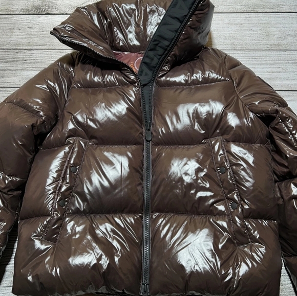 Save The Duck - Isla Puffer - Espresso Brown - M/L NWOT - Picture 5 of 12